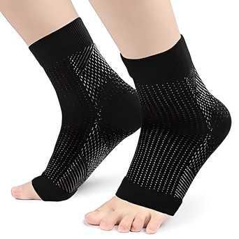 Neuropathy Socks for Women and Men for Relief Swollen Feet and Ankles ( Black color )